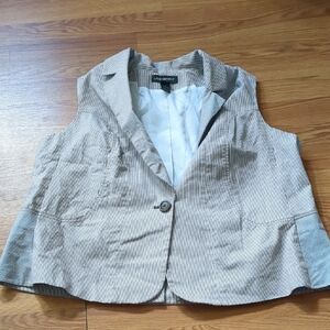 Lane Bryant Pinstripe Vest